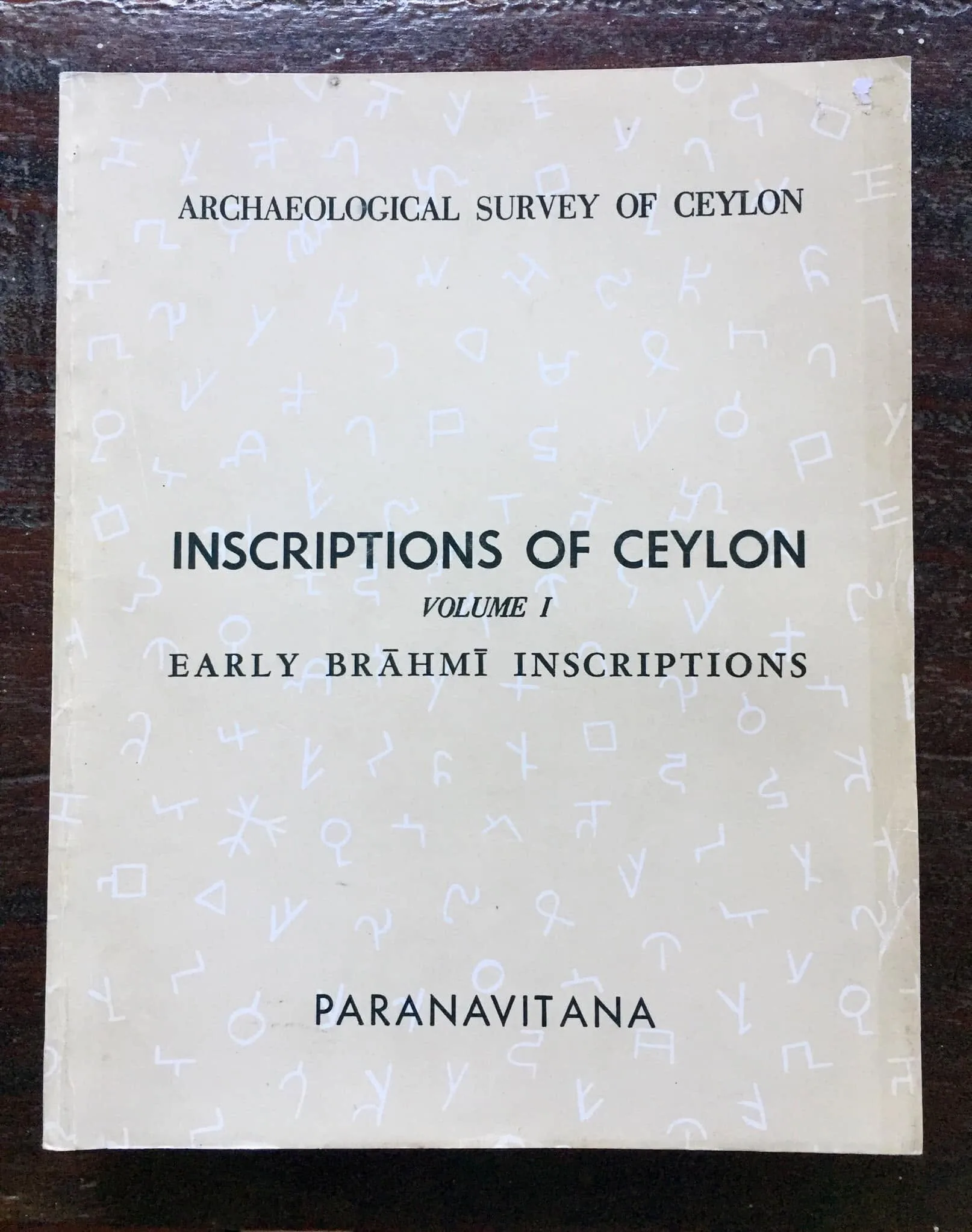 Inscriptions of Ceylon V. 1