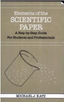 Elements of the Scientific Paper