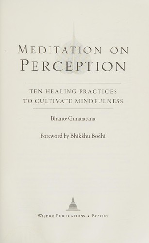 Meditation on perception