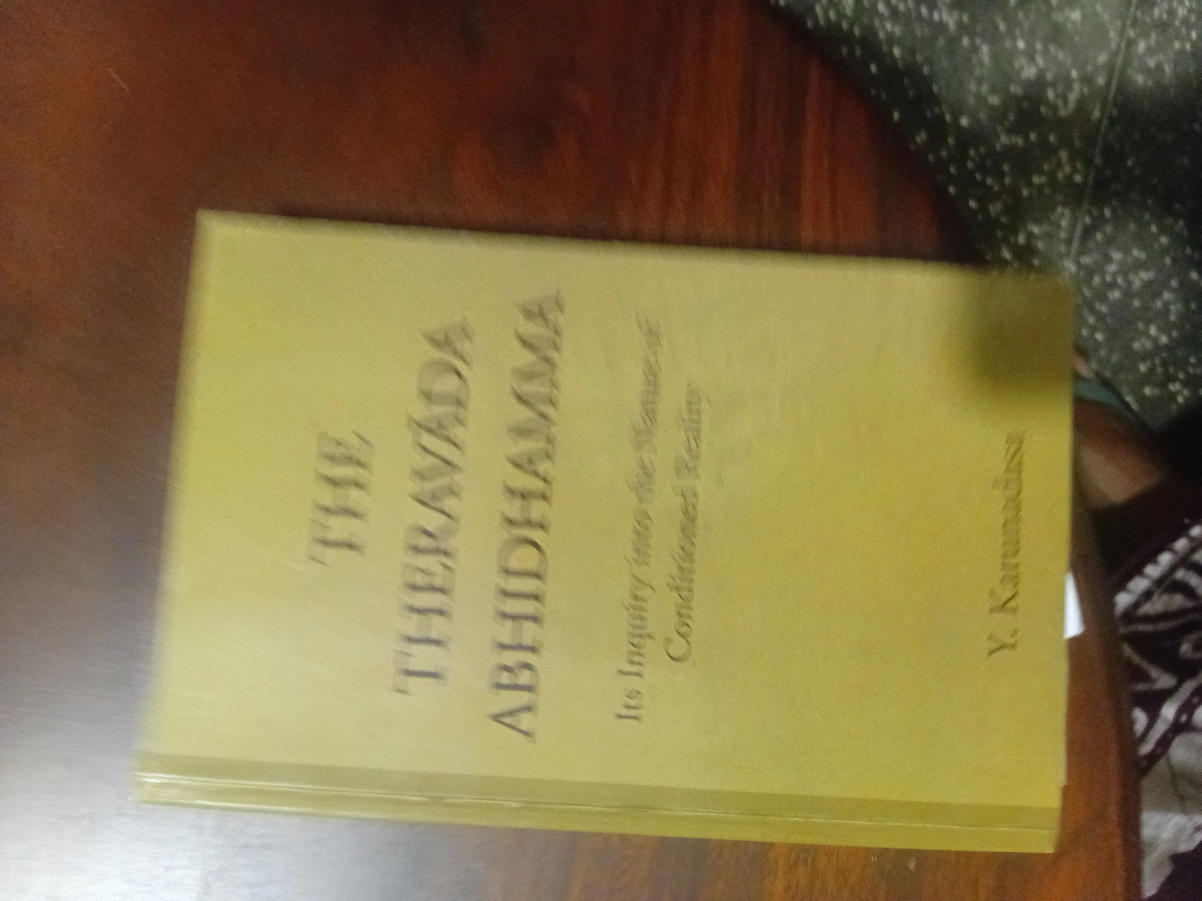 The Theravada  Abhidhamma